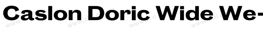Caslon Doric Wide We字体转换